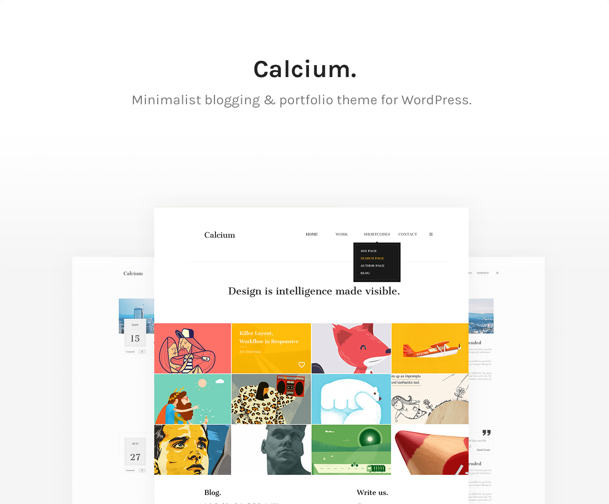 Calcium - Minimalist Portfolio & Blogging Theme - 6
