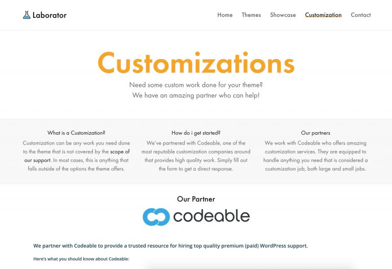 Theme Customizations