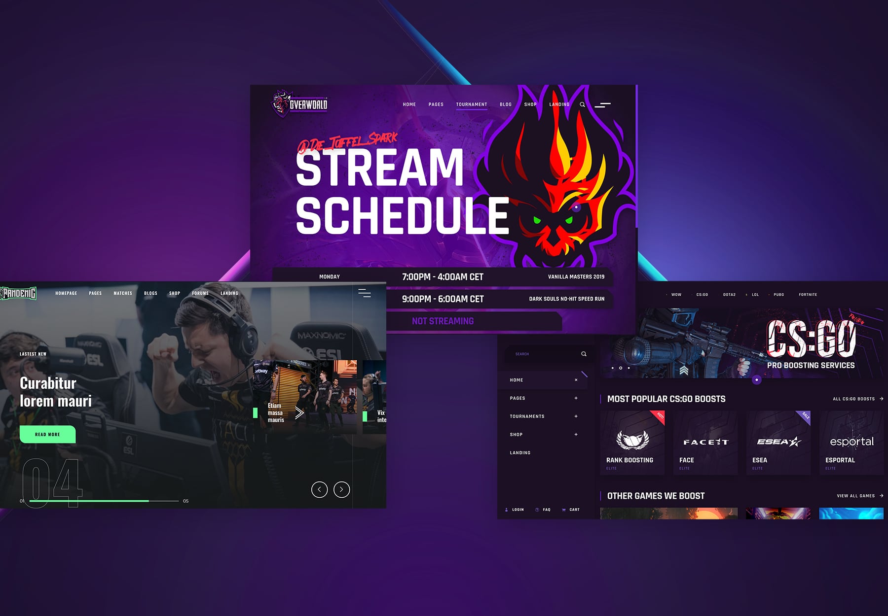 Esport X Gaming - WordPress theme