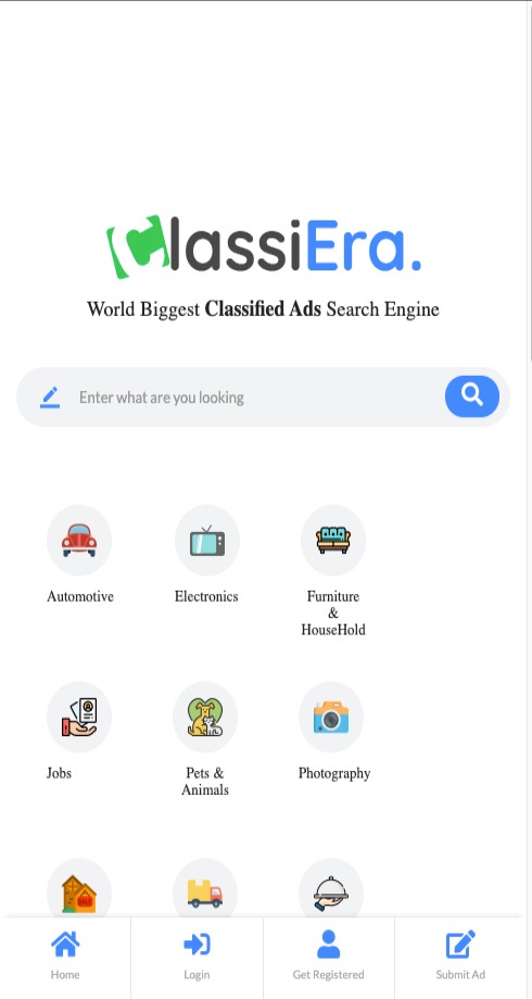 clasifiedads classiera theme mobile