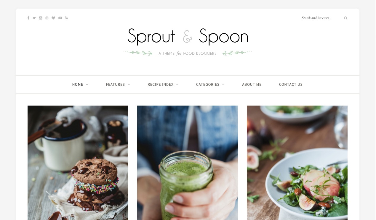 food sproutspoon theme
