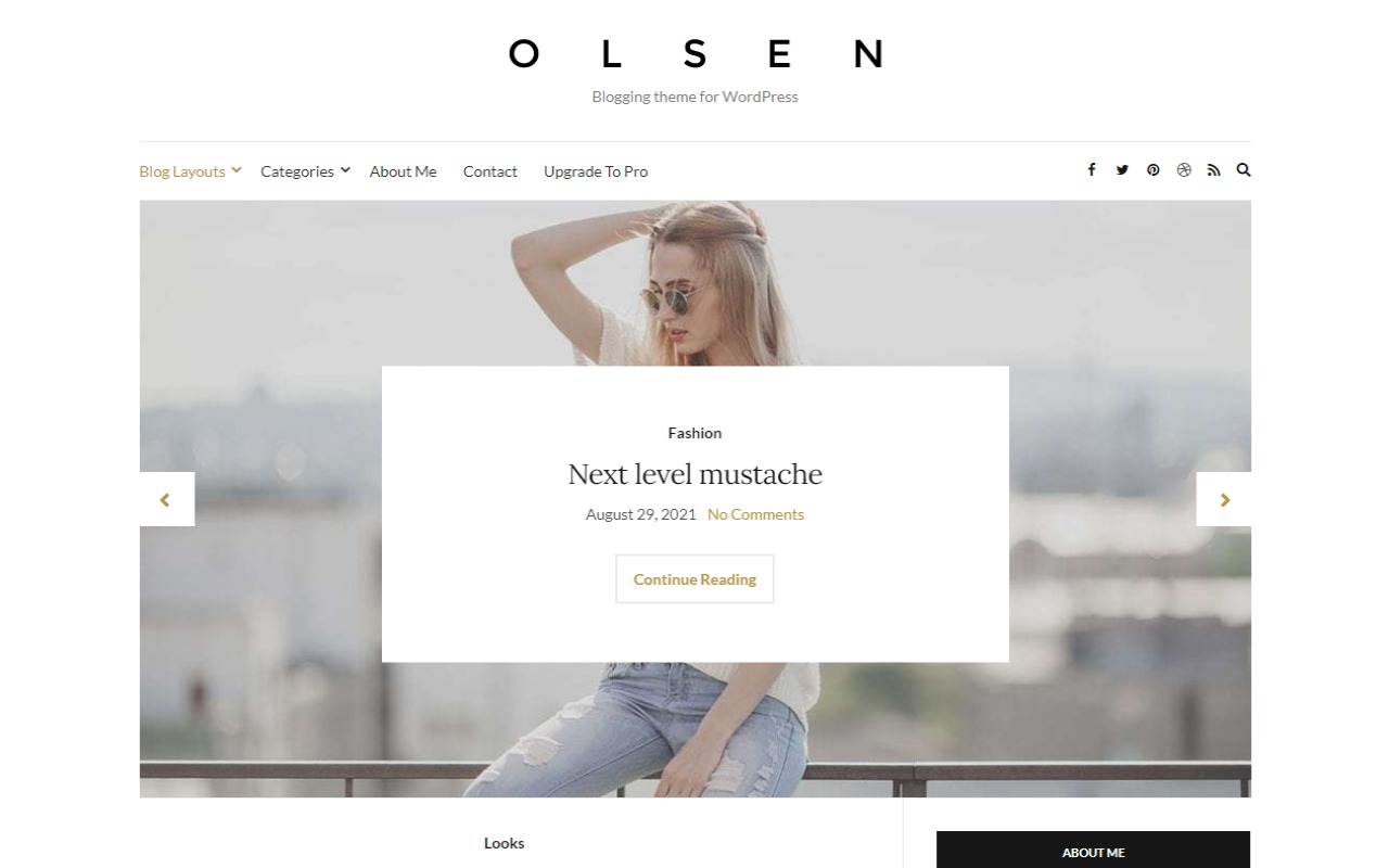 blog olsen theme