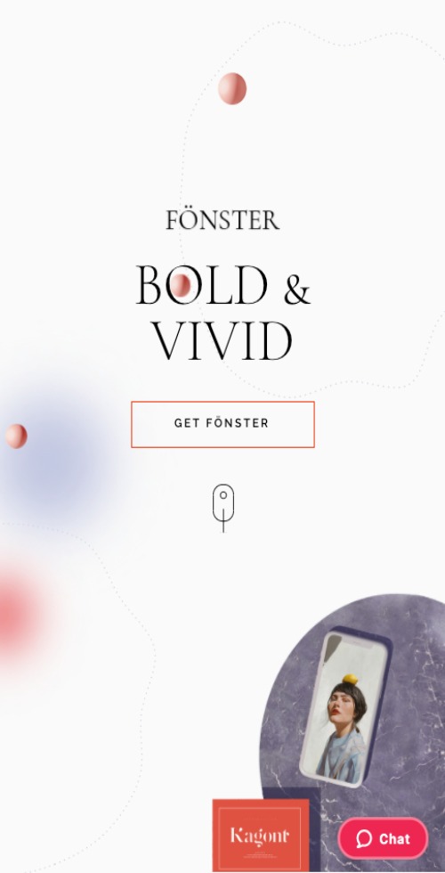 creative fonster theme mobile