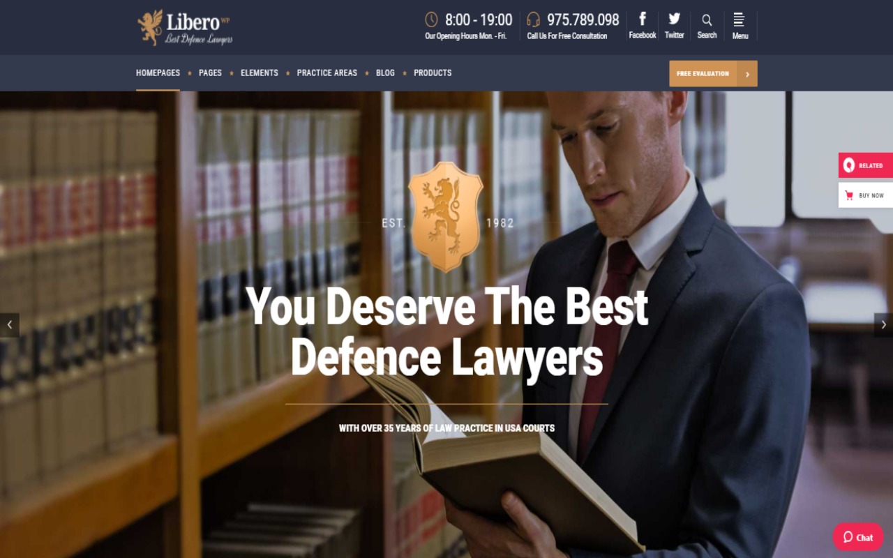 lawyer libero theme