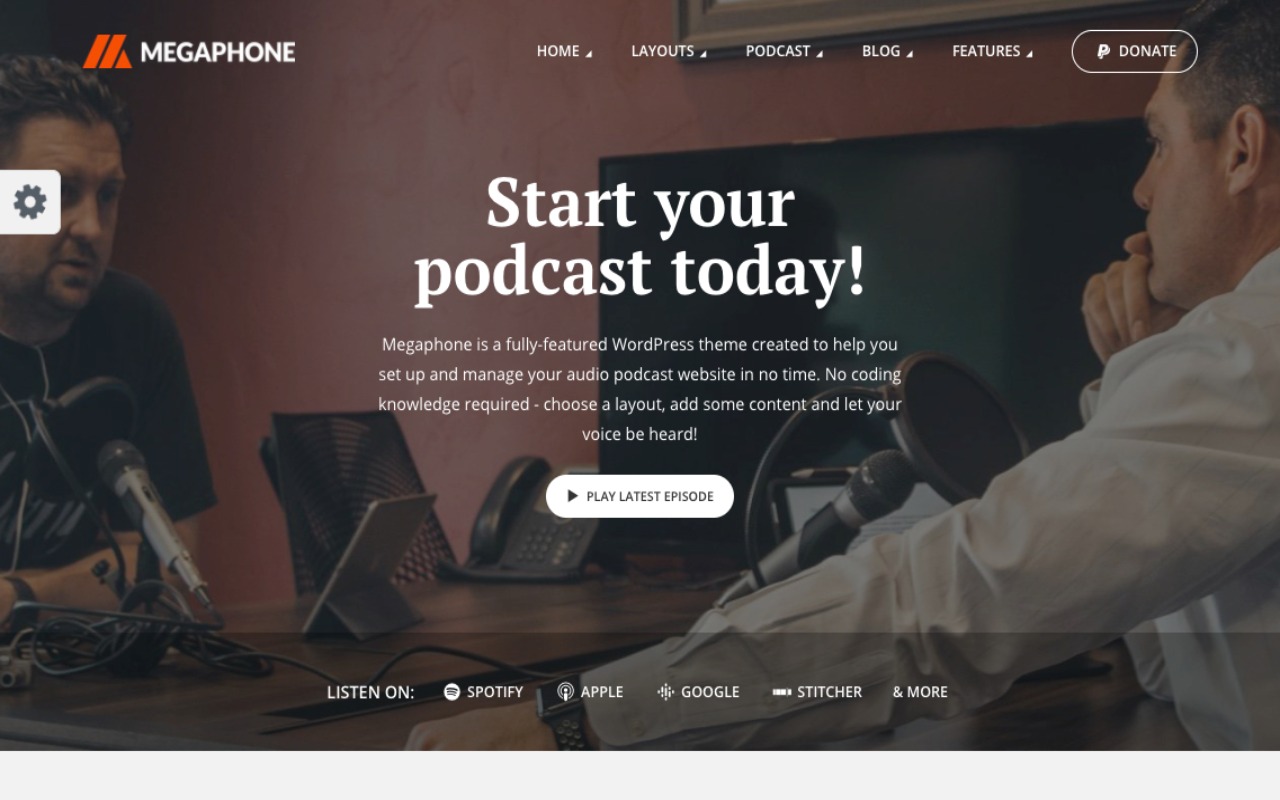 podcast megaphone theme