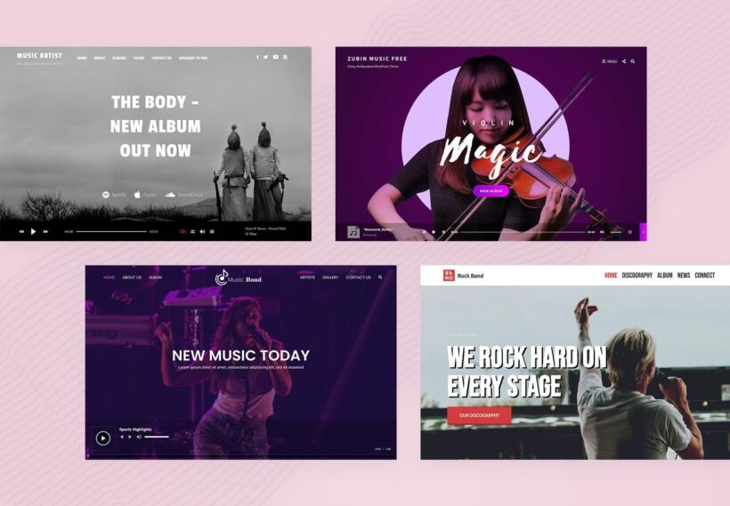 Top Free WordPress Music Themes Laborator