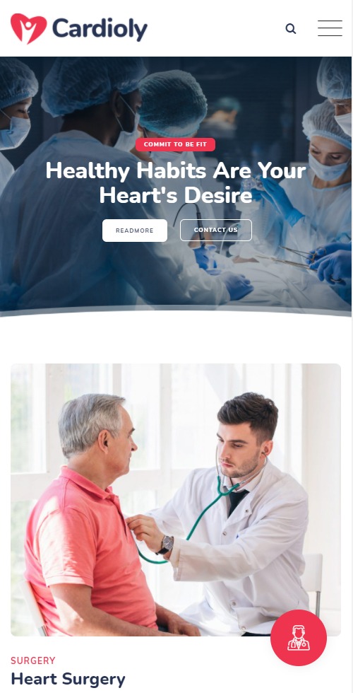 medical cardiology theme mobile