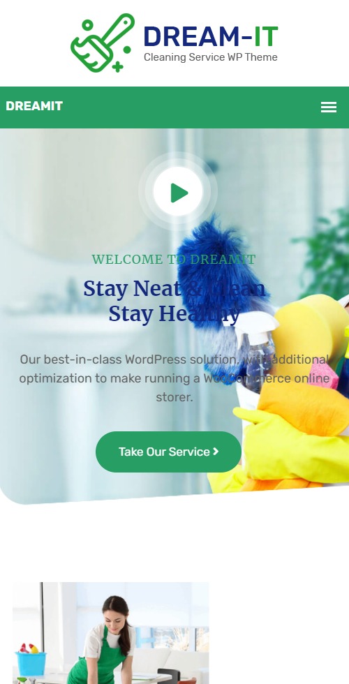 cleaningcompany dreamit theme mobile