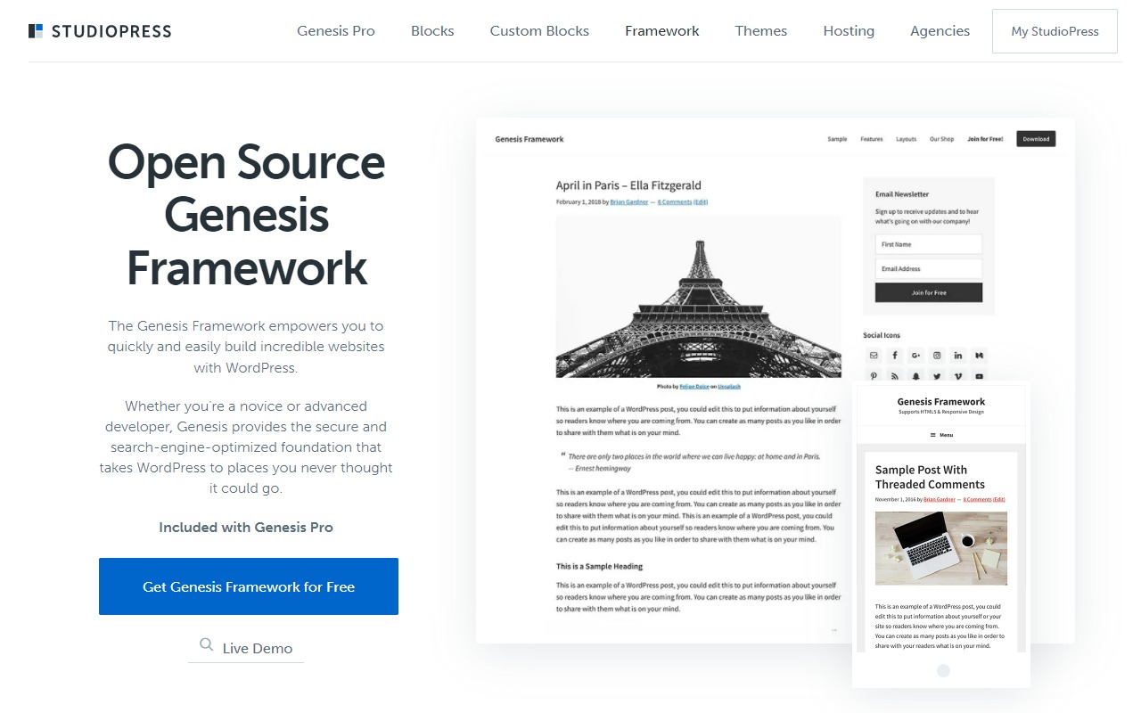 developerthemes genesis theme