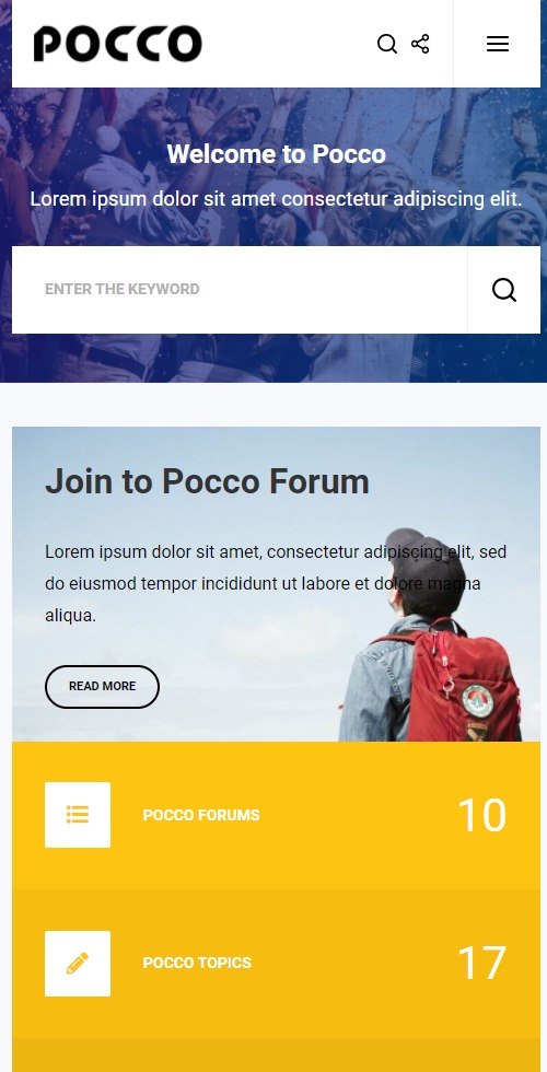 forum pocco theme mobile