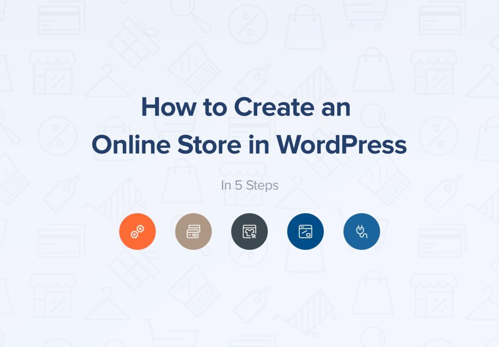 create online store wordpress 5 steps