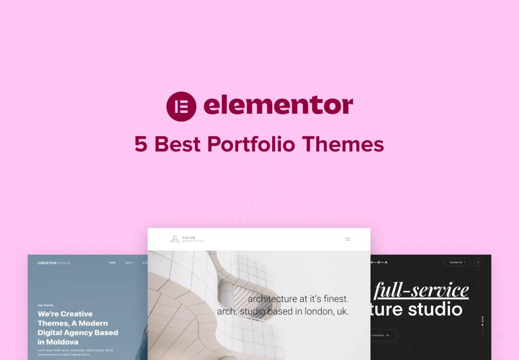 elementor portfolio wordpress themes