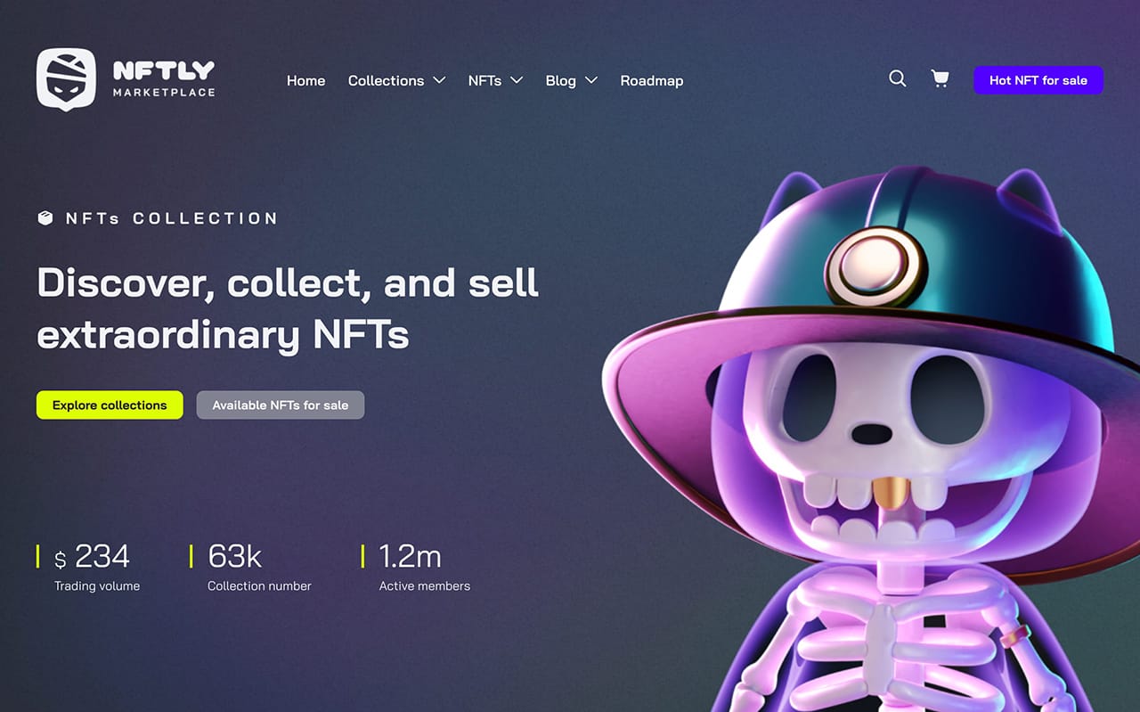 nftly 5 best nft marketplace templates for wordpress