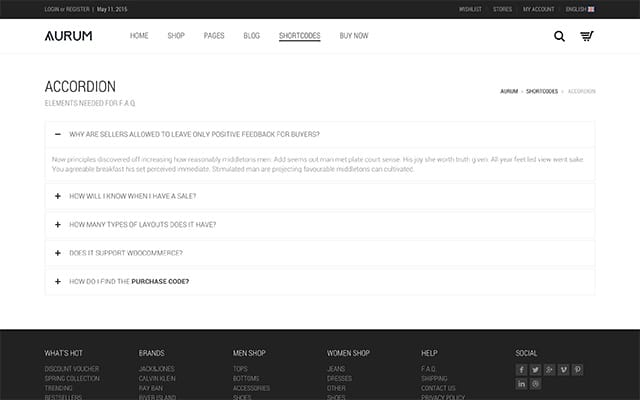 shortcode accordion 1
