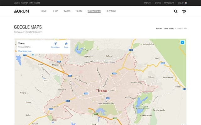 shortcode google map 1