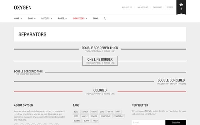 shortcode separators 2